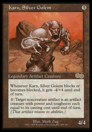 Karn, Silver Golem (Urza's Saga) Trading Card