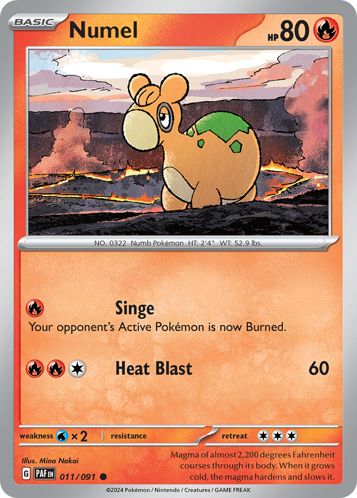 Numel (11/91) - Paldean Fates Pokémon Card