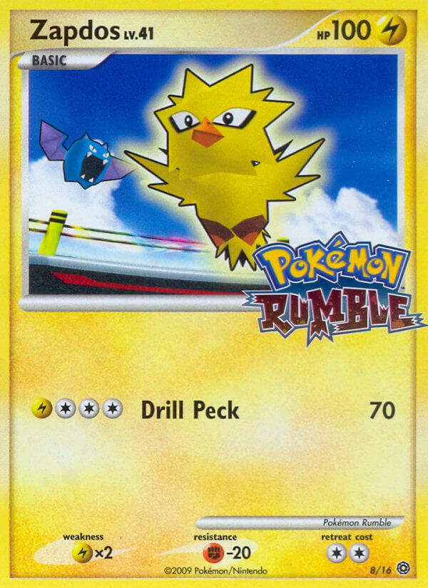 Zapdos (8/16) - Pokémon Rumble Pokémon Card