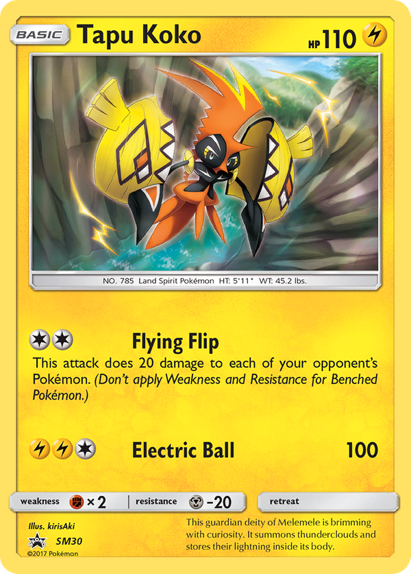 Tapu Koko (SM30) - SM Black Star Promos