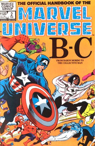 The Official Handbook of the Marvel Universe #2 Comic