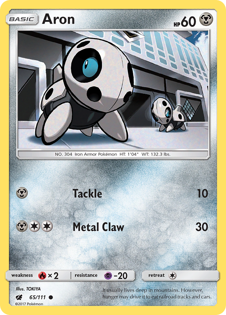 Aron (65/111) - Crimson Invasion Pokémon Card