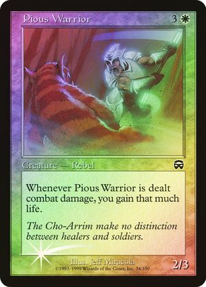 Pious Warrior (Mercadian Masques - Foil)