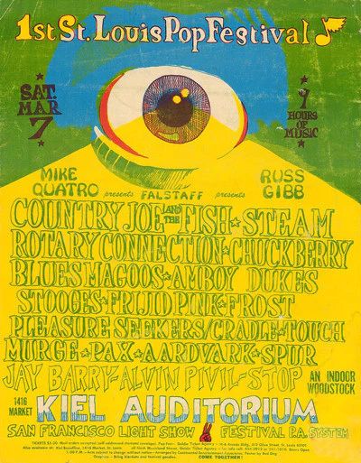 Country Joe & the Fish St. Louis Pop Festival 1970 Concert Poster