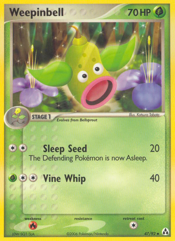 Weepinbell (47/92) - Legend Maker Pokémon Card