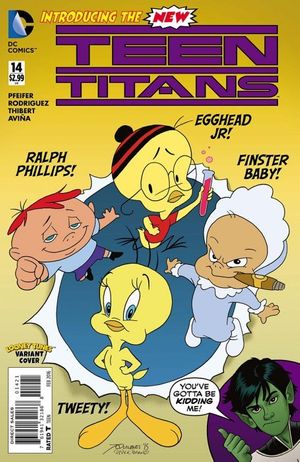 Teen Titans #14 (Looney Tunes Variant Cover)