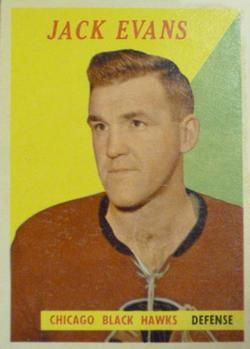 Jack Evans 1958 Topps #31 Sports Card