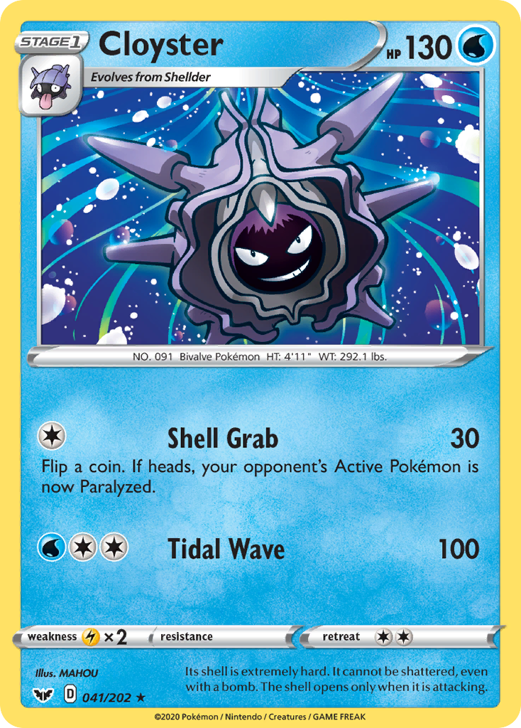 Cloyster (41/202) - Sword & Shield Pokémon Card