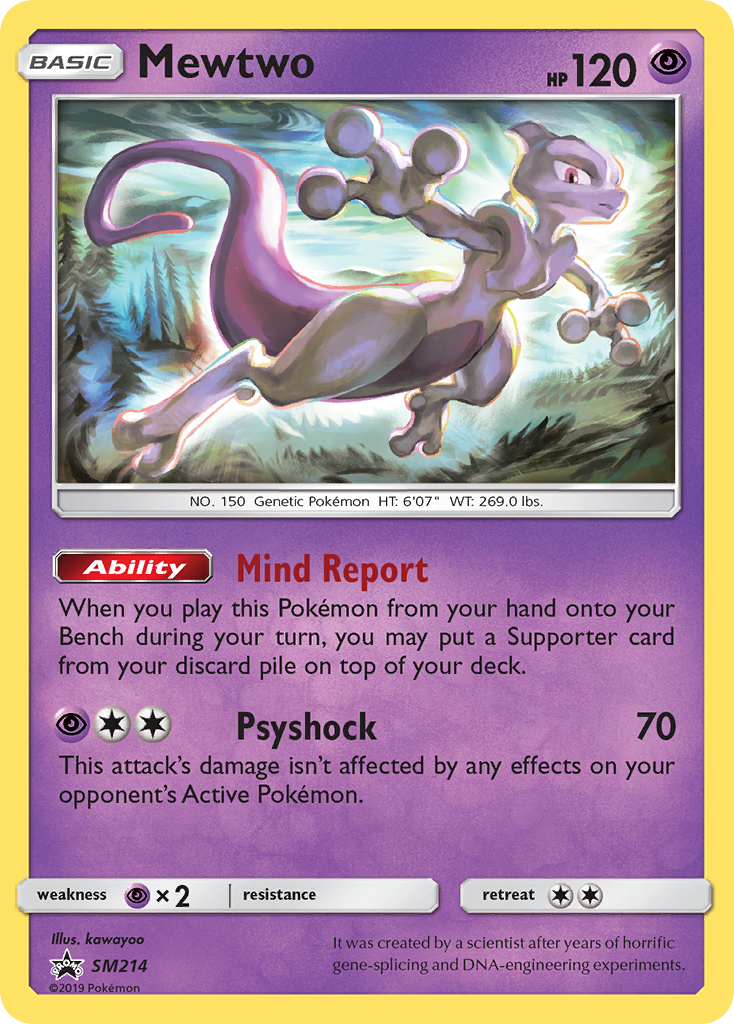 Mewtwo (SM214) - SM Black Star Promos Pokémon Card