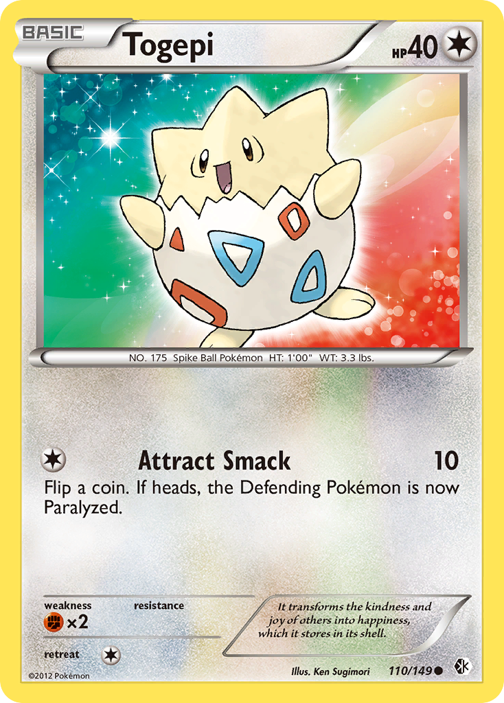 Togepi (110/149) - Boundaries Crossed Pokémon Card