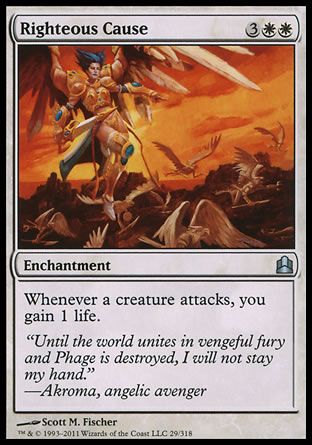 Righteous Cause (MTG Commander) Trading Card