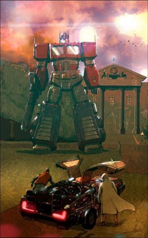 Transformers/Back To The Future #1 (Scorpion Comics Edition B)