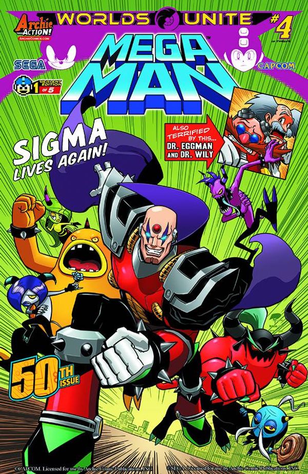 Mega Man #50 (Robinson Variant Cover)