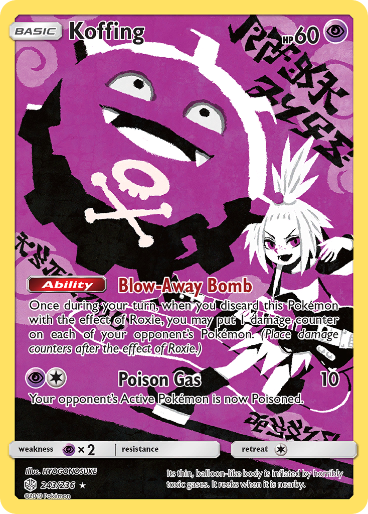 Koffing (243/236) - Cosmic Eclipse Pokémon Card