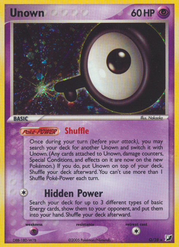 Unown (Q) - Unseen Forces Pokémon Card