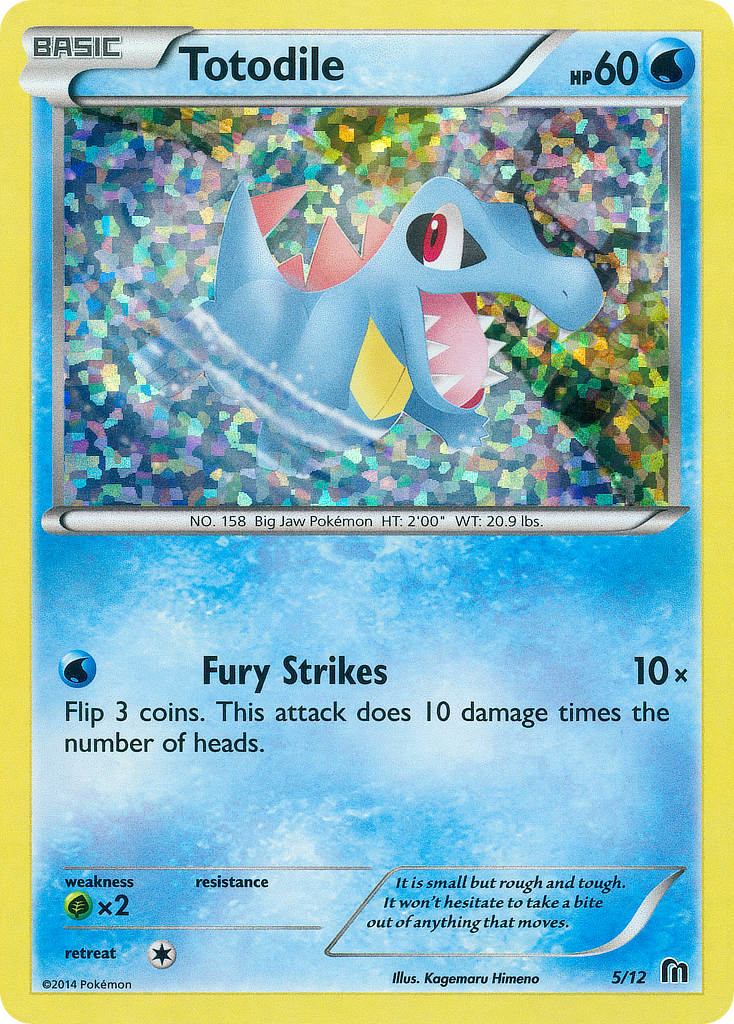 Totodile (5/12) - McDonald's Collection 2016 Pokémon Card