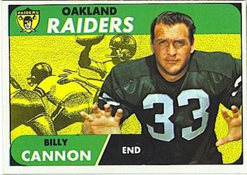 Billy Cannon 1968 Topps #37 Sports Card