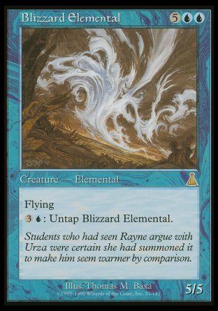 Blizzard Elemental (Urza's Destiny) Trading Card