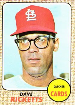Dave Ricketts 1968 Topps #46 Sports Card