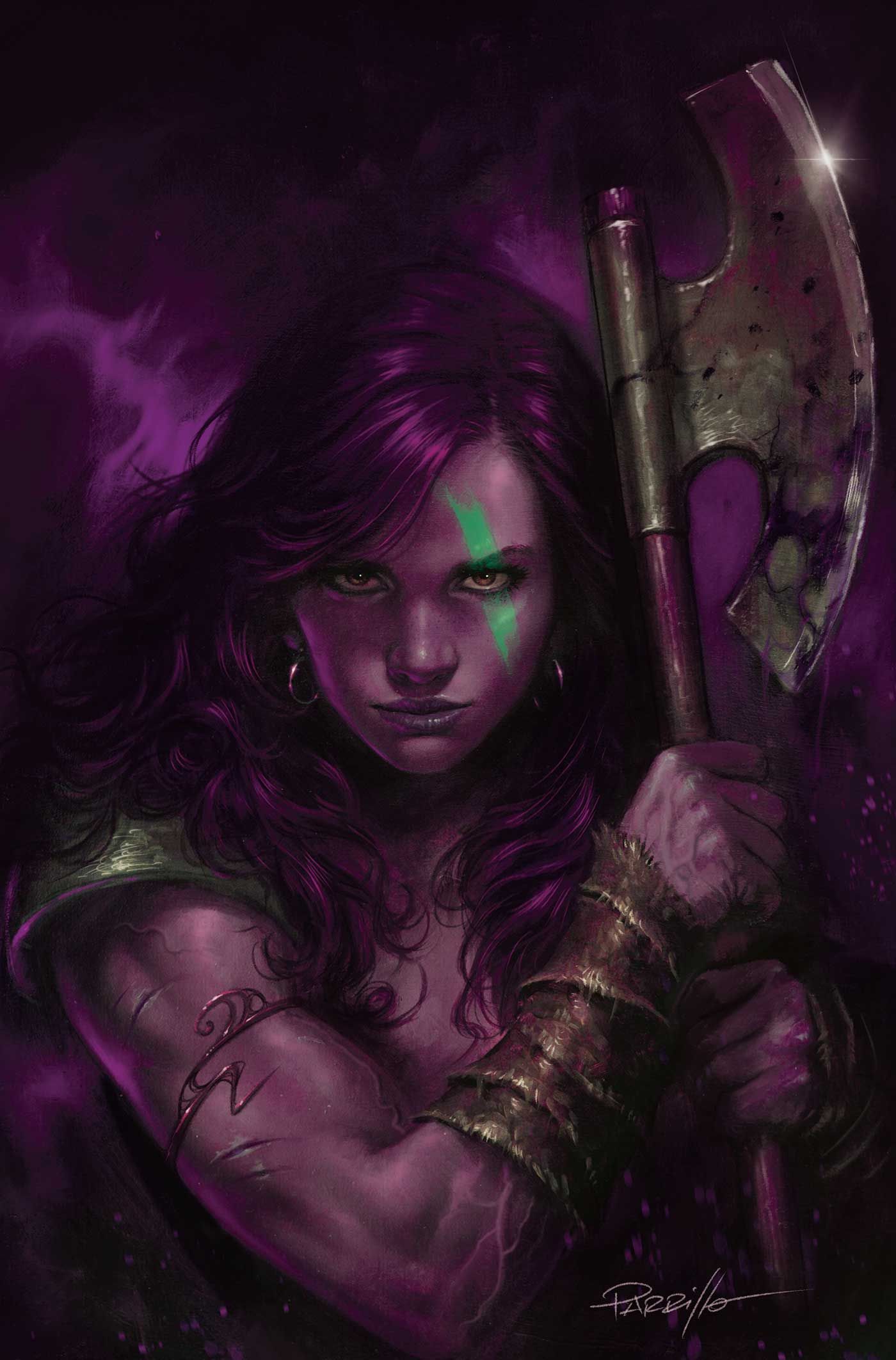Red Sonja She Devil With A Sword #2 (Cvr Q Inc 1:7 Lucio Parrillo Ultraviolet Virgin Variant) Comic