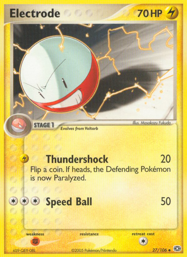 Electrode (27/106) - Emerald Pokémon Card