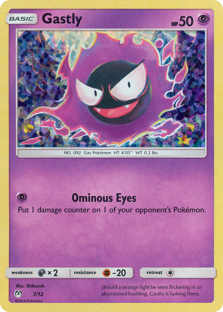 Gastly (7/12) - McDonald's Collection 2019 Pokémon Card