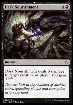 Dark Nourishment (Ixalan) Trading Card