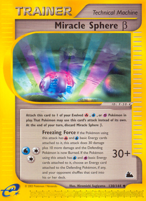 Miracle Sphere β (130/144) - Skyridge Pokémon Card