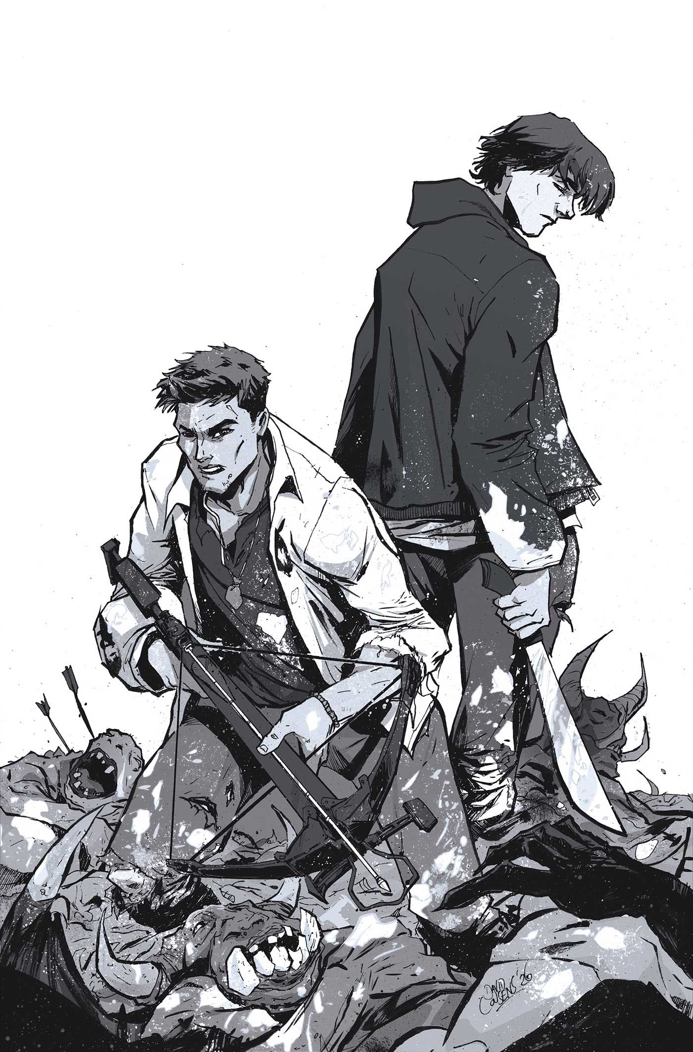 Supernatural #9 (Cvr L Inc 1:5 David Cousens Line Art Virgin Variant) Comic