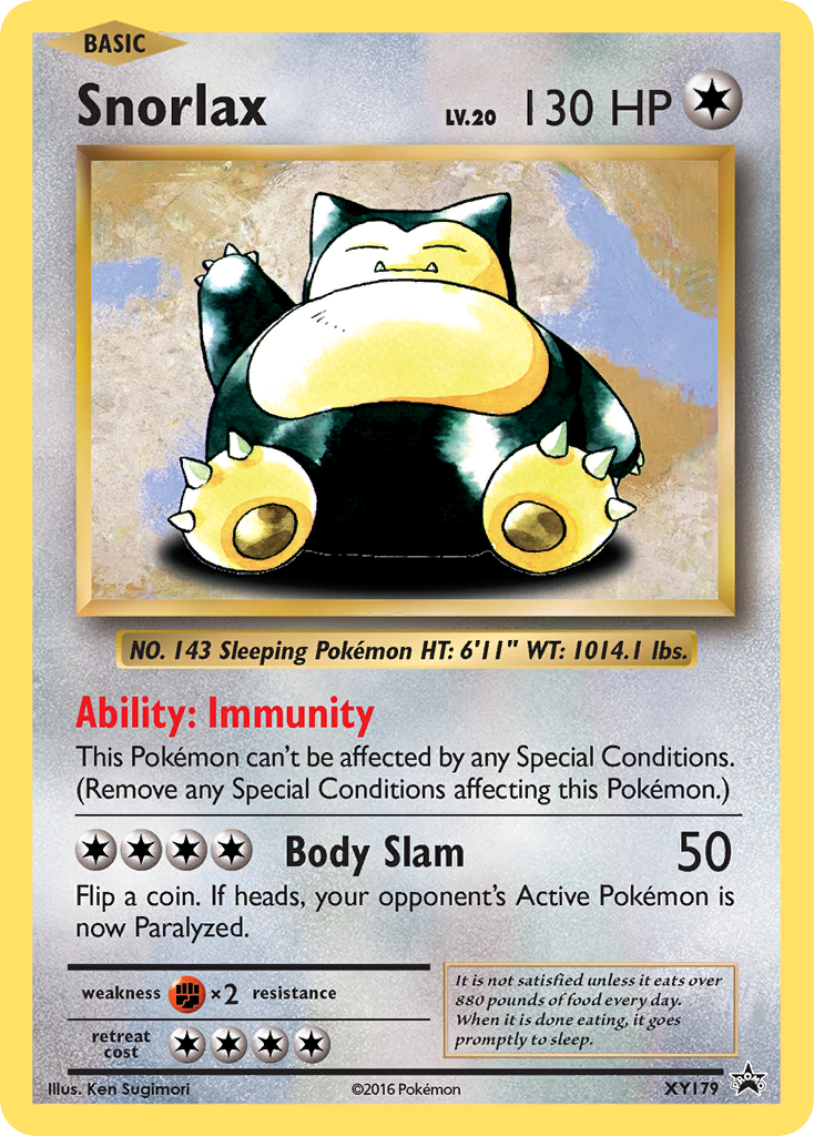 Snorlax (XY179) - XY Black Star Promos Pokémon Card