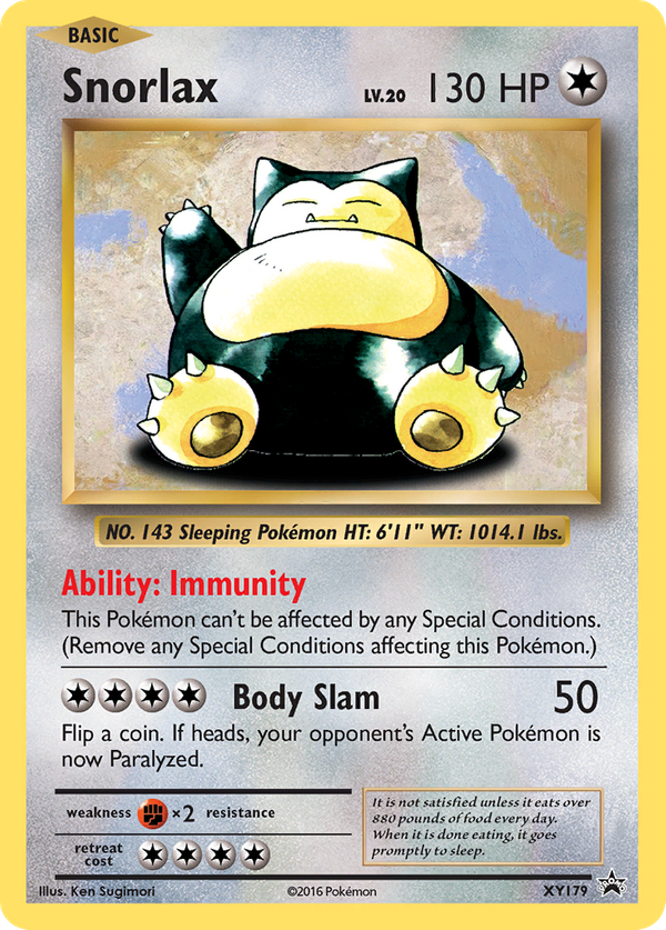 Snorlax (XY179) - XY Black Star Promos