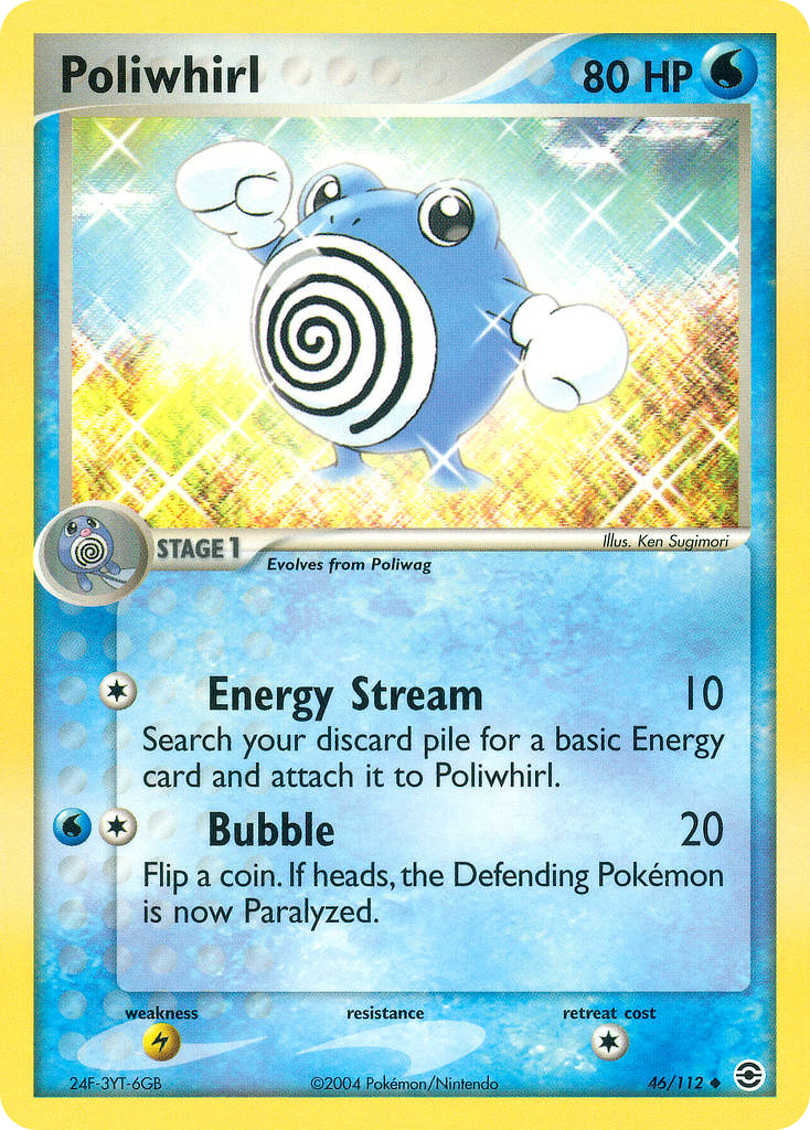 Poliwhirl (46/112) - FireRed & LeafGreen Pokémon Card