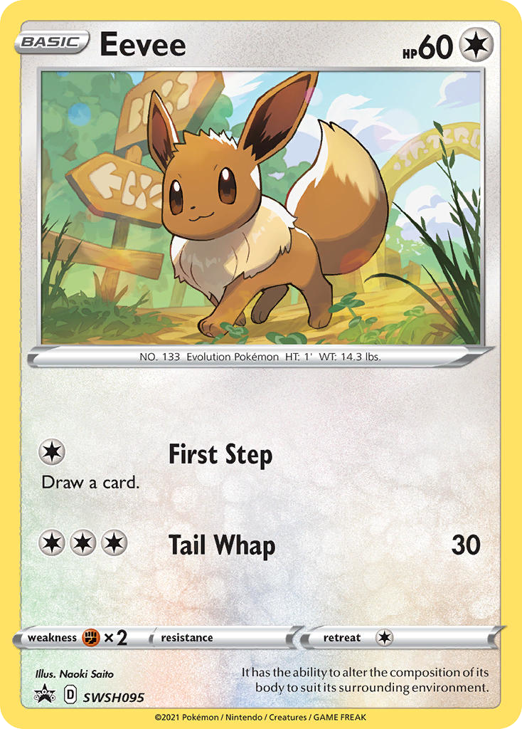 Eevee (SWSH095) - SWSH Black Star Promos Pokémon Card