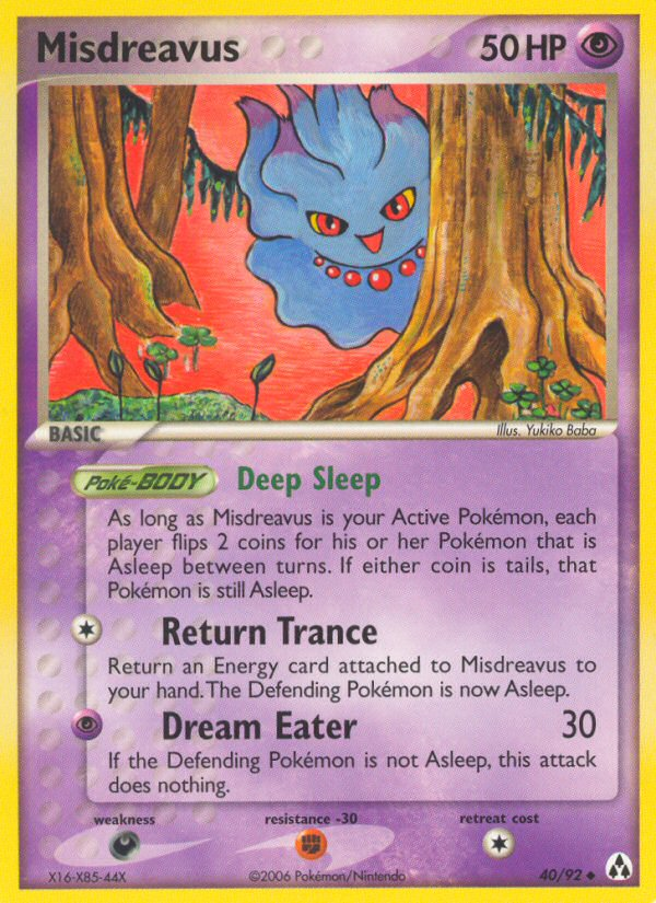 Misdreavus (40/92) - Legend Maker Pokémon Card