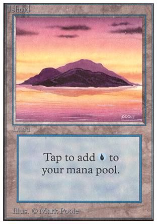 Island (Orange/Yellow Sky) (Unlimited) Trading Card