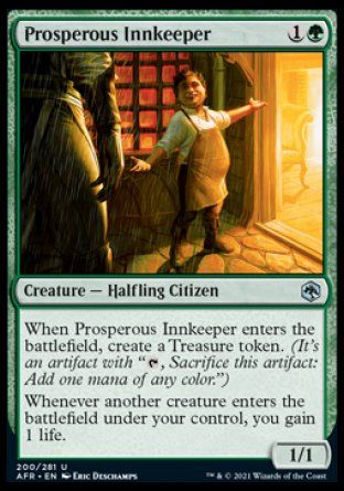 Prosperous Innkeeper (Dungeons & Dragons: Adventures in the Forgotten Realms) Trading Card