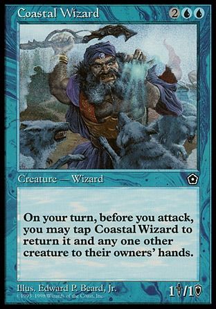 Coastal Wizard (Portal Second Age) Trading Card