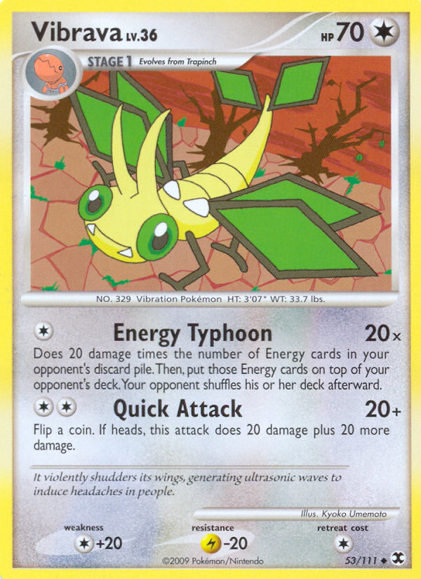 Vibrava (53/111) - Rising Rivals Pokémon Card