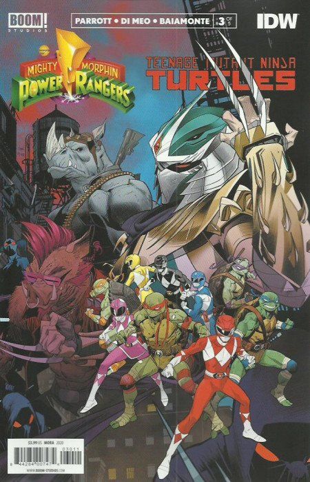 MIghty Morphin Power Rangers/TMNT #3 Comic
