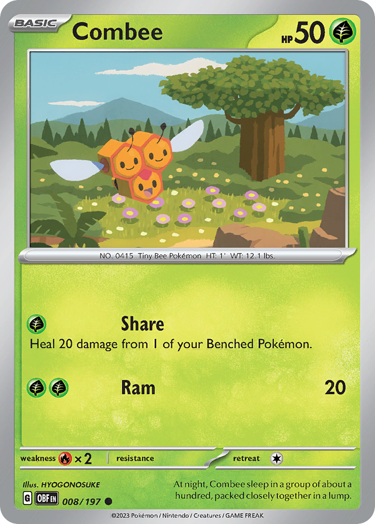 Combee (8/197) - Obsidian Flames Pokémon Card