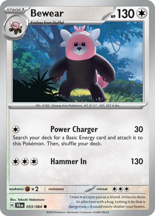 Bewear (53/64) - Shrouded Fable Pokémon Card