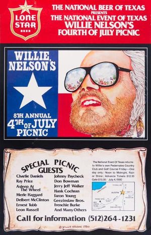 Willie Nelson Pedernales Country Club 1980