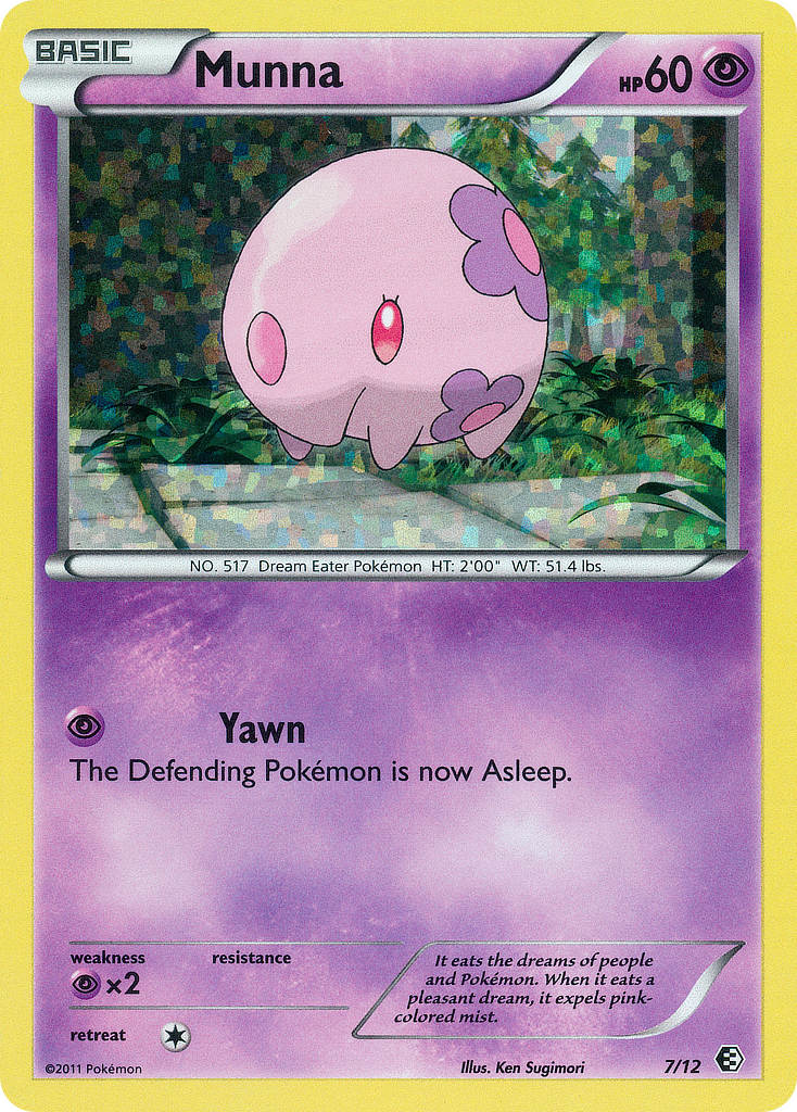 Munna (7/12) - McDonald's Collection 2011 Pokémon Card