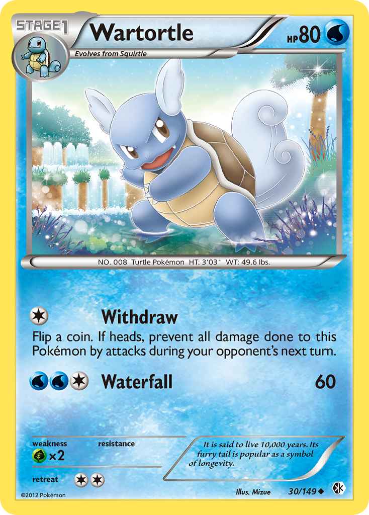 Wartortle (30/149) - Boundaries Crossed Pokémon Card