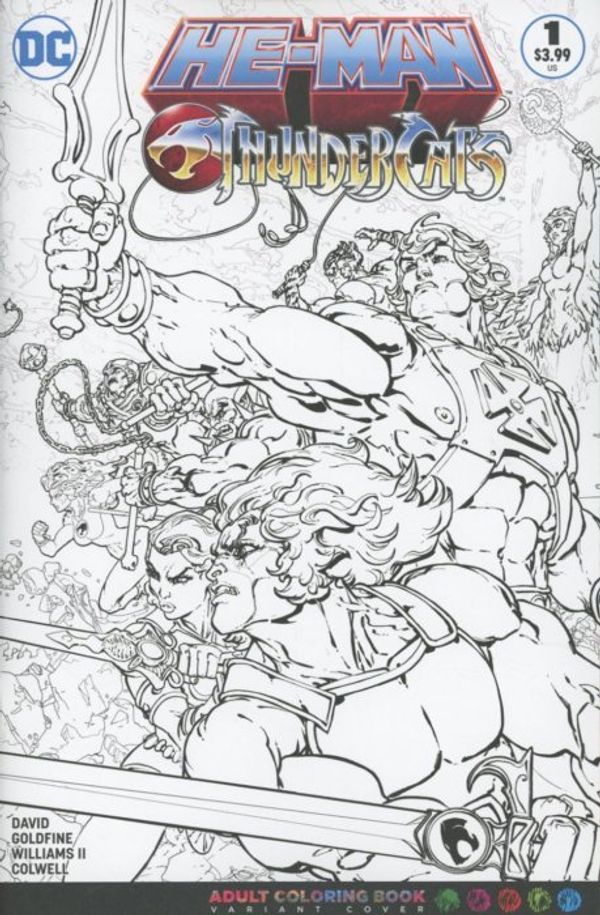 He-Man / Thundercats #1 (Coloring Book Variant Cover)