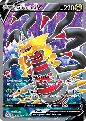 Giratina V (185/196) - Lost Origin