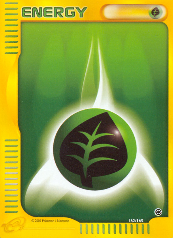 Grass Energy (162/165) - Expedition Base Set Pokémon Card