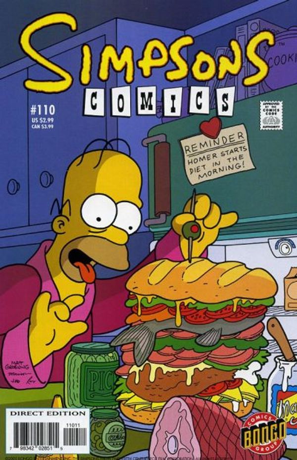 Simpsons Comics #110