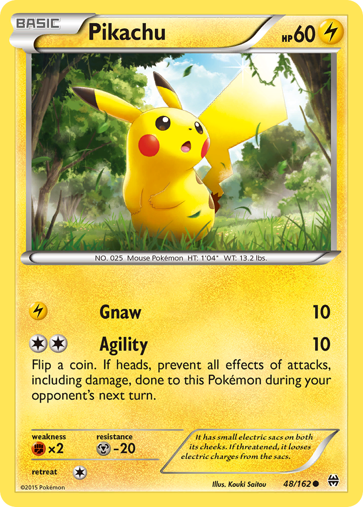 Pikachu (48/162) - BREAKthrough Pokémon Card