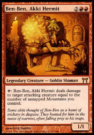 Ben-Ben, Akki Hermit (Champions of Kamigawa) Trading Card